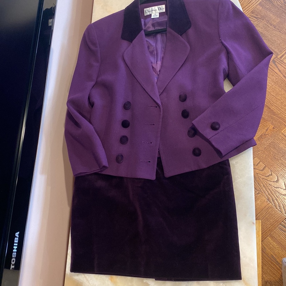 Christian Dior matching skirt and jacket set